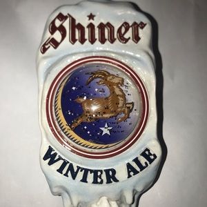 RARE SHINER WINTER ALE BEER TAP HANDLE